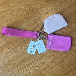 Lululemon Dual Pouch Wristlet in Pink